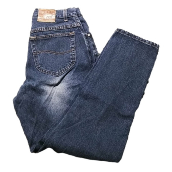 𝅺VINTAGE USA Lee Riveted 10 High Waist Mom Jeans 26 x 32 - Picture 1 of 9
